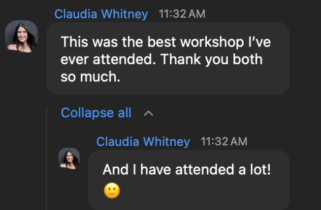 Testimonial screenshot