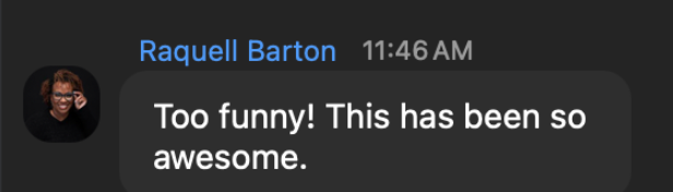 Testimonial screenshot
